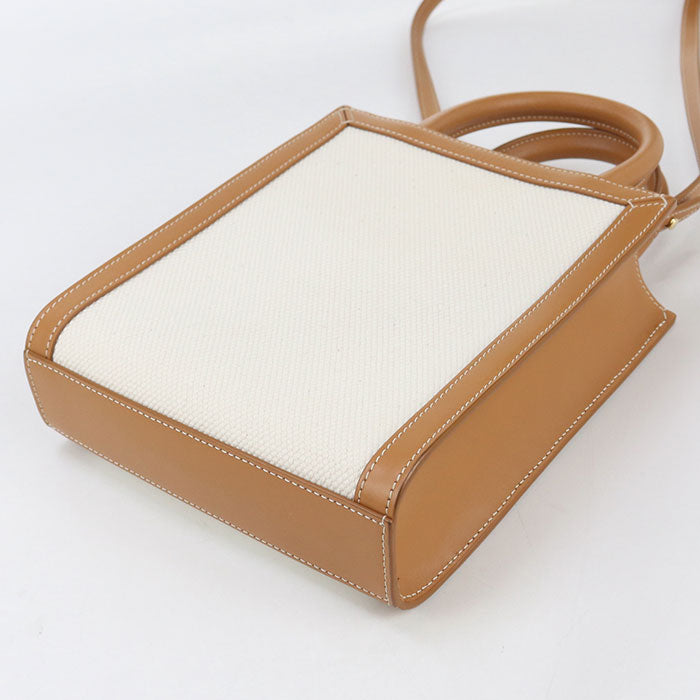 CELINE Mini vertical hippopotamus 193302BNZ.02NT Handbag canvas/Calfskin Women