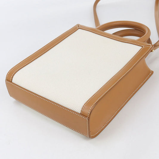 CELINE Mini vertical hippopotamus 193302BNZ.02NT Handbag canvas/Calfskin Women