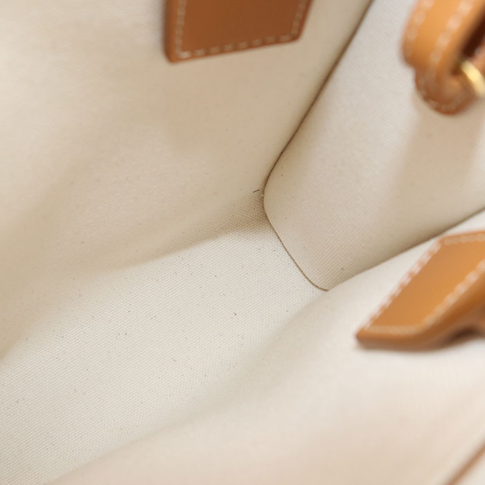 CELINE Mini vertical hippopotamus 193302BNZ.02NT Handbag canvas/Calfskin Women