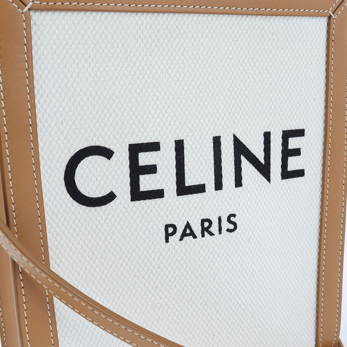 CELINE Mini vertical hippopotamus 193302BNZ.02NT Handbag canvas/Calfskin Women