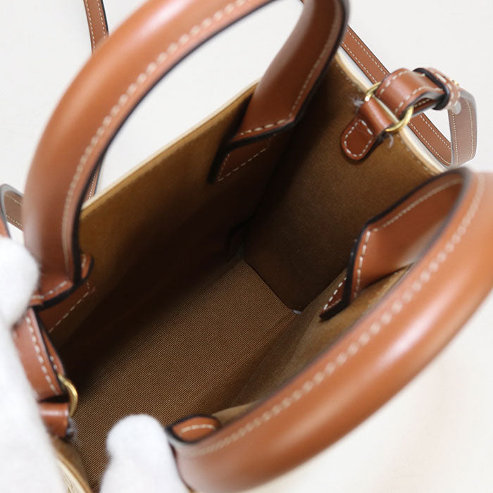 CELINE Mini Vertical Hippo 2WAY Triomphe canvas 19437 2BZK Handbag PVC/leather Women