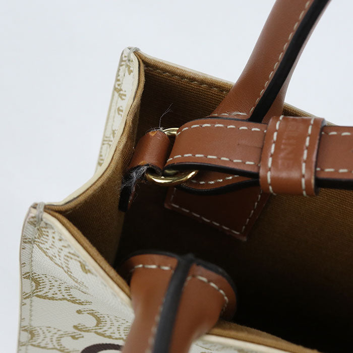 CELINE Mini Vertical Hippo 2WAY Triomphe canvas 19437 2BZK Handbag PVC/leather Women