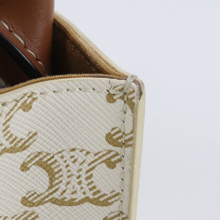 CELINE Mini Vertical Hippo 2WAY Triomphe canvas 19437 2BZK Handbag PVC/leather Women