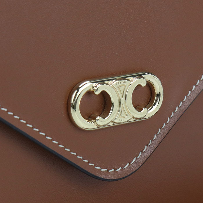 CELINE Triomphe Chain wallet Calfskin Women