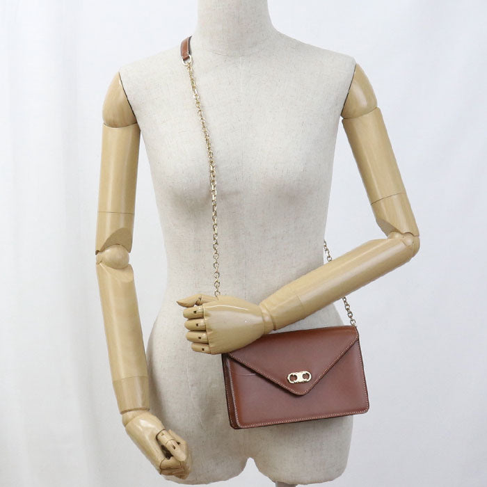 CELINE Triomphe Chain wallet Calfskin Women