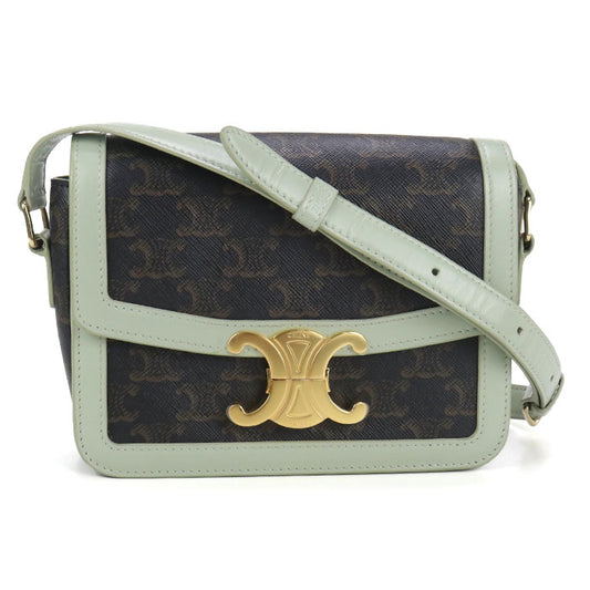 CELINE Triomphe canvas Diagonal shoulder bag Shoulder Bag PVC/leather Women