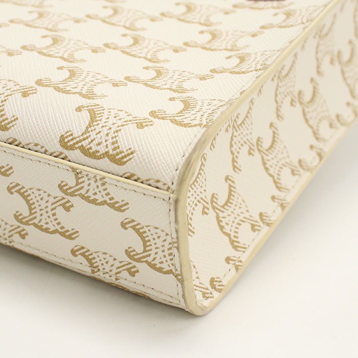 CELINE Mini vertical hippopotamus Triomphe canvas 19437 2BZK 01BC Handbag PVC Women