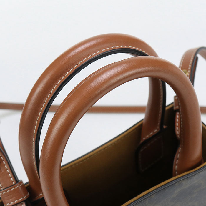 CELINE Mini vertical hippopotamus Triomphe canvas 194372BZK.04LU Tote Bag PVC Women