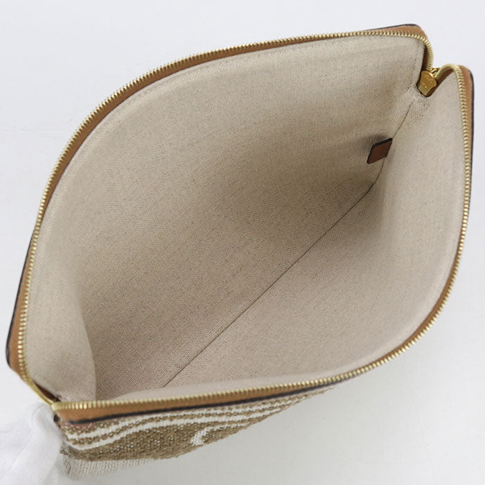 CELINE Small pouch with strap 10J502FAI Clutch bag/Jacquard Women