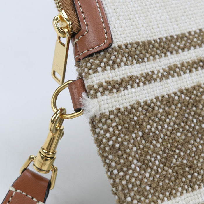 CELINE Small pouch with strap 10J502FAI Clutch bag/Jacquard Women