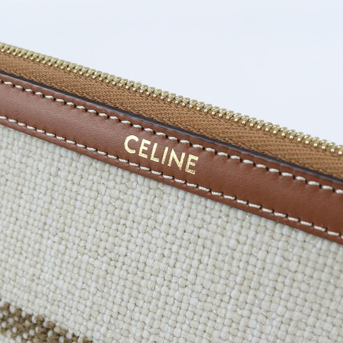 CELINE Small pouch with strap 10J502FAI Clutch bag/Jacquard Women