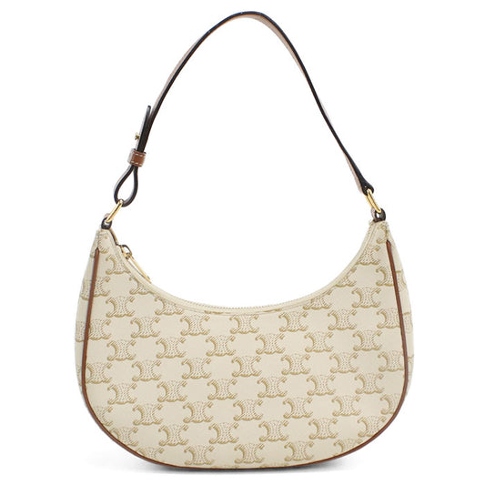 CELINE one belt Shoulder Bag Triomphe canvas Women