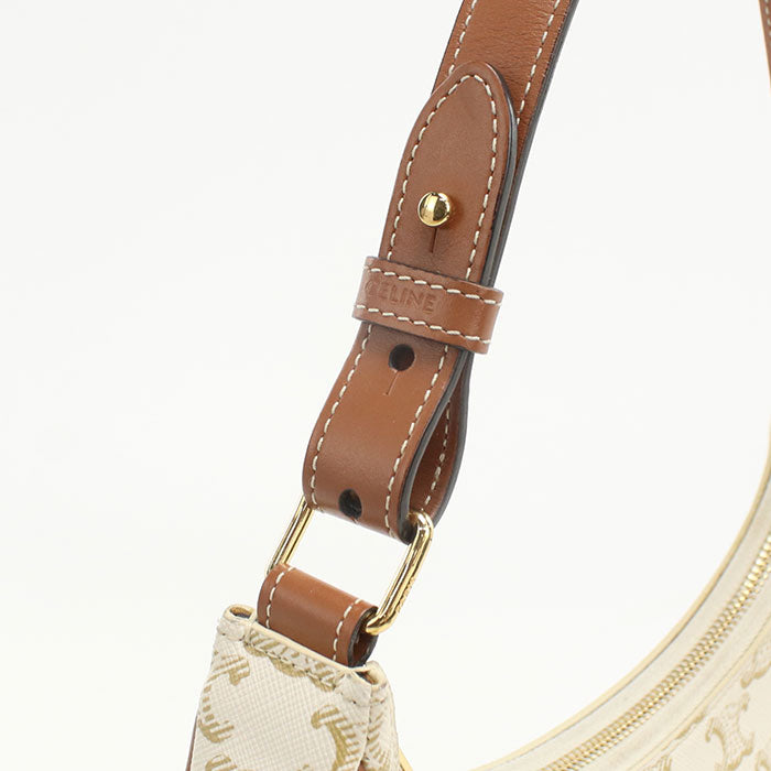 CELINE one belt Shoulder Bag Triomphe canvas Women