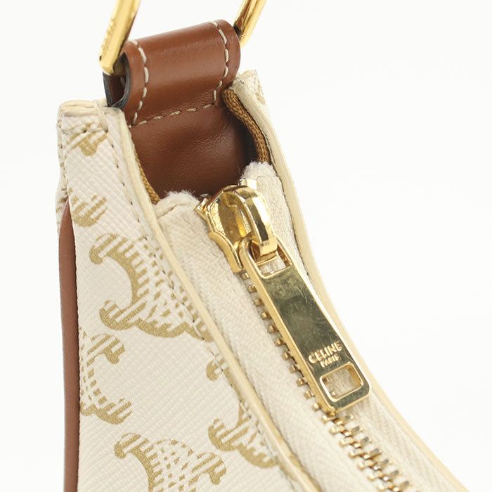 CELINE one belt Shoulder Bag Triomphe canvas Women