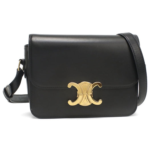 CELINE Triomphe Diagonal shoulder bag Shoulder Bag leather Women