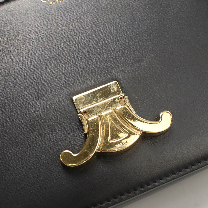 CELINE Triomphe Diagonal shoulder bag leather Women