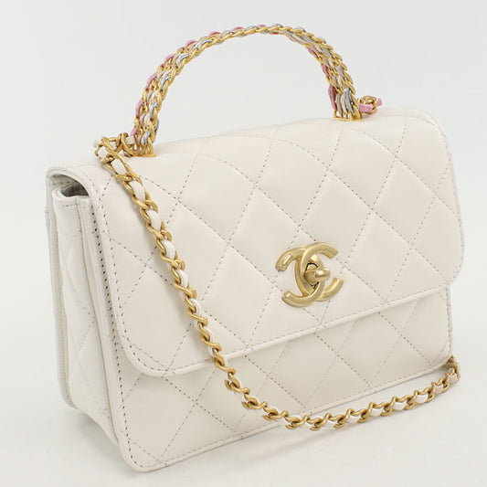 CHANEL 2WAY Matrasse Handbag lambskin Women