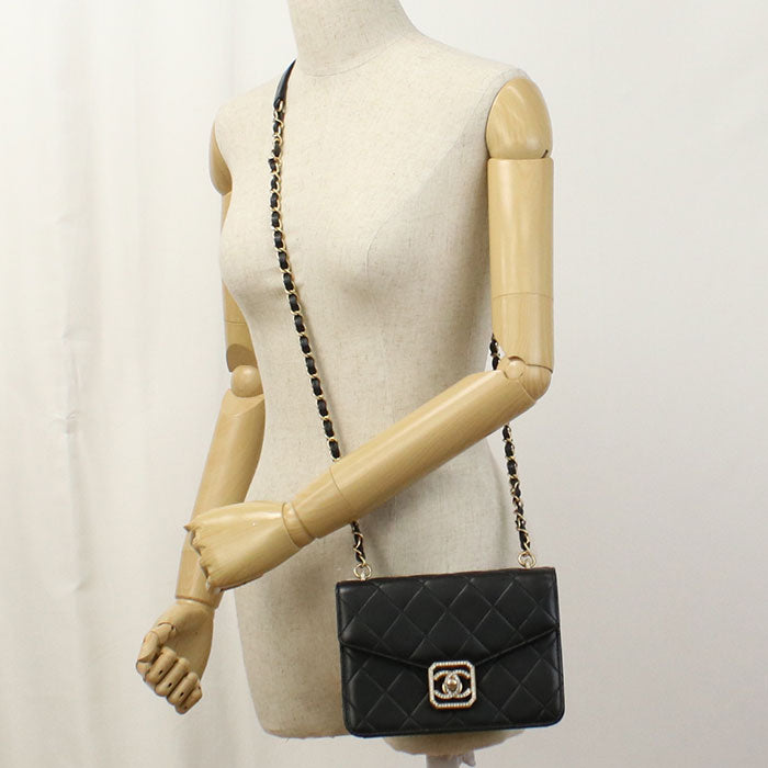 CHANEL Chain Matrasse Shoulder bag lambskin Women