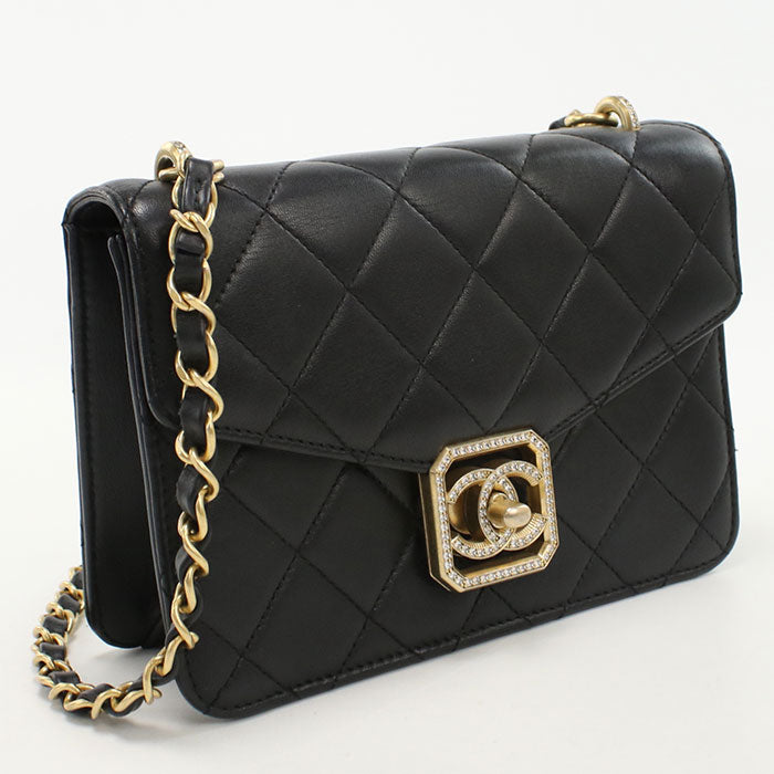 CHANEL Chain Matrasse Shoulder bag lambskin Women