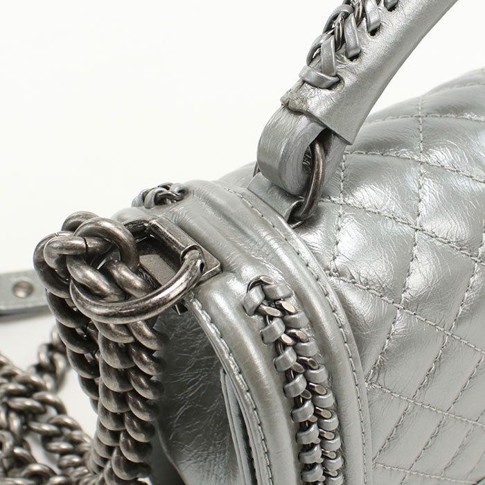 CHANEL 2WAY handbag Boy chanel Handbag leather 23113096 Women