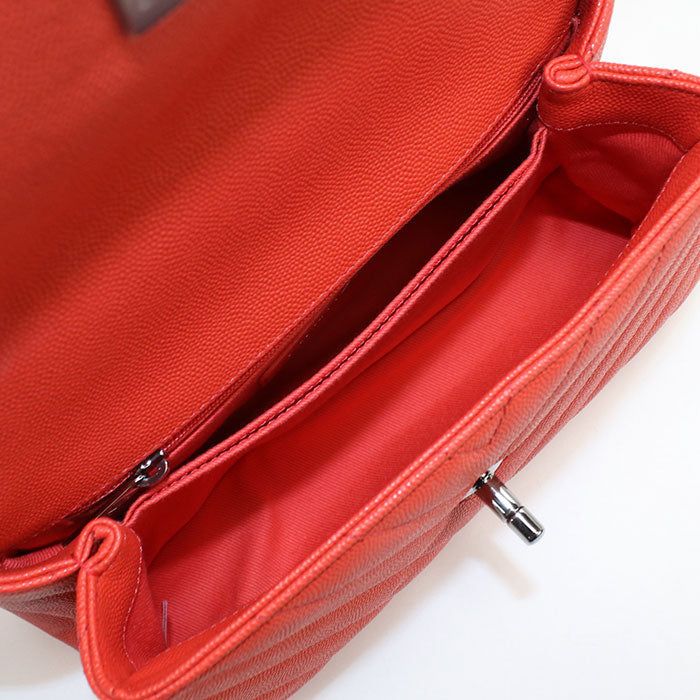 CHANEL 2WAY Chevron Handbag / caviar 28646638 Women