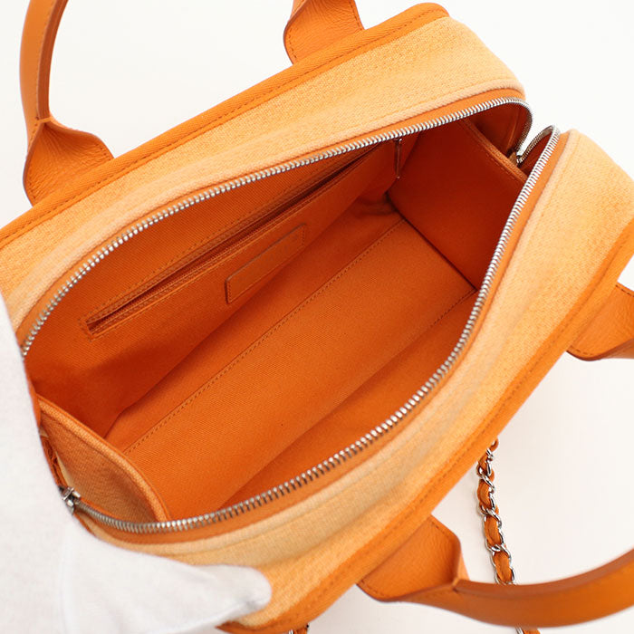 CHANEL Bowling bag 2WAY Deauville Handbag canvas 20865255 Women