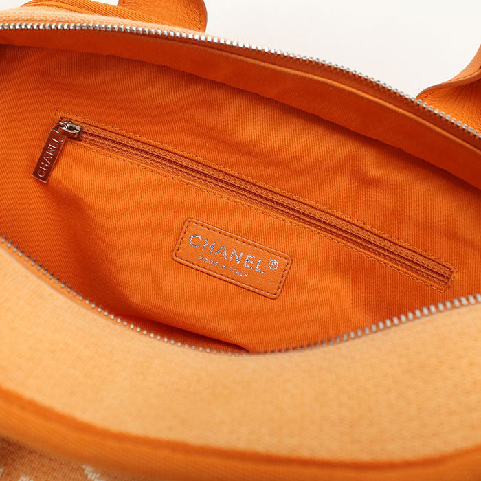 CHANEL Bowling bag 2WAY Deauville Handbag canvas 20865255 Women