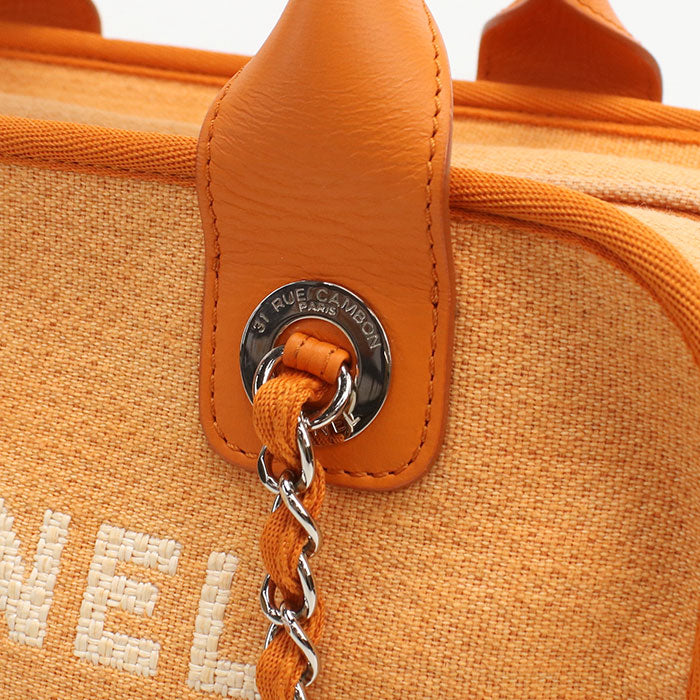 CHANEL Bowling bag 2WAY Deauville Handbag canvas 20865255 Women
