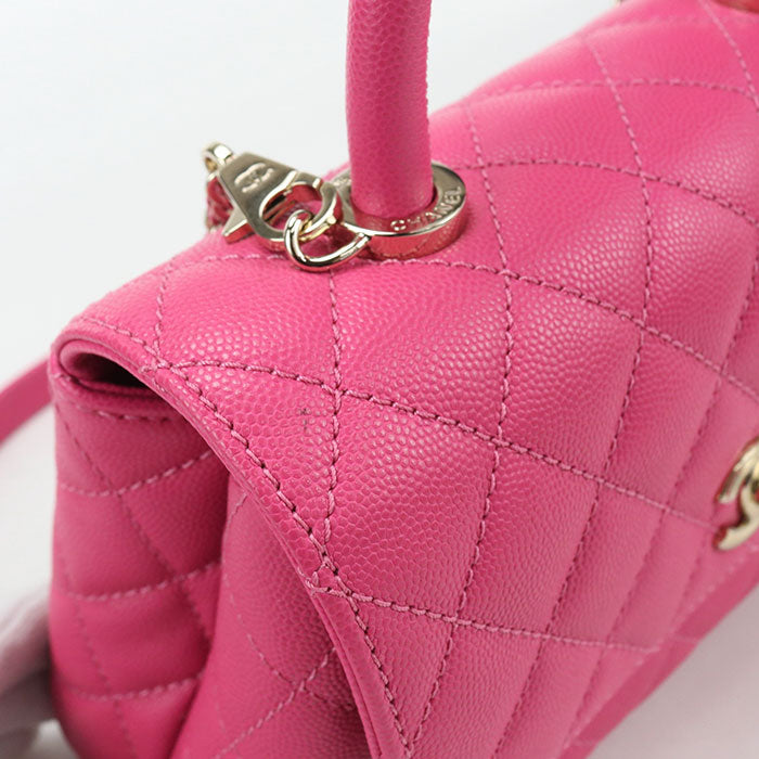 CHANEL 2WAY coco handle 24 Handbag / caviar Women