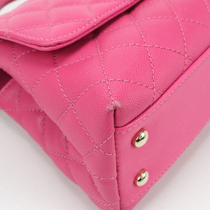 CHANEL 2WAY coco handle 24 Handbag / caviar Women
