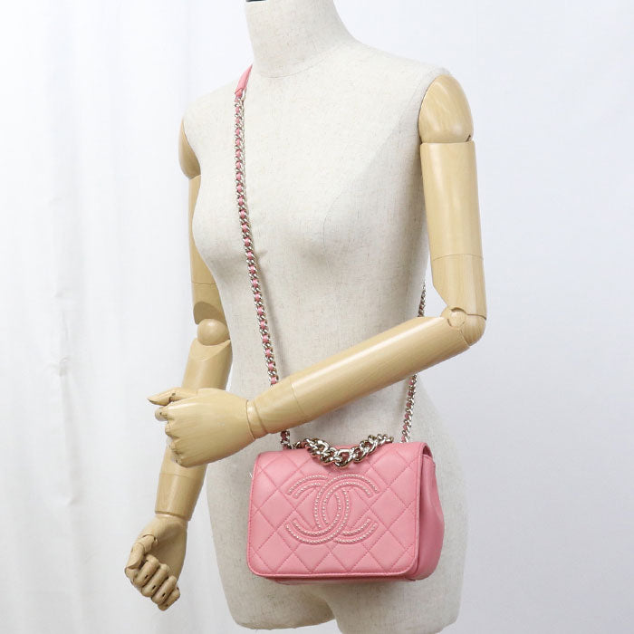 CHANEL Chain Matrasse Diagonal Shoulder bag lambskin 29747069 Women