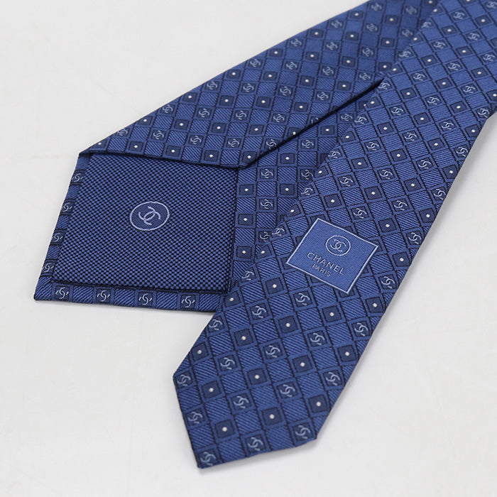 CHANEL tie/100% silk Men's