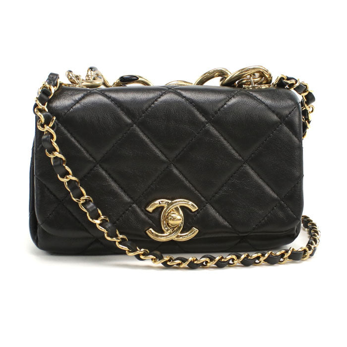 CHANEL ChainShoulder Bag Matrasse NPT9K2NL Diagonal shoulder bag lambskin Women