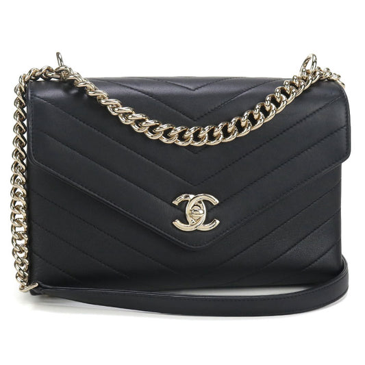 CHANEL Chain Chevron Diagonal shoulder bag Shoulder Bag Calfskin 26687092 Women