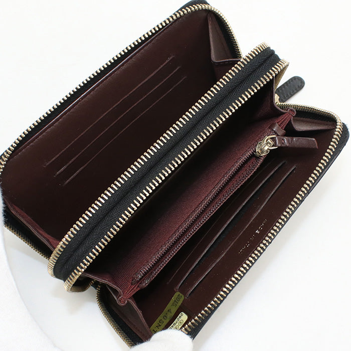 CHANEL Round W Zip Wallet PurseZip Around lambskin 20788480 Women