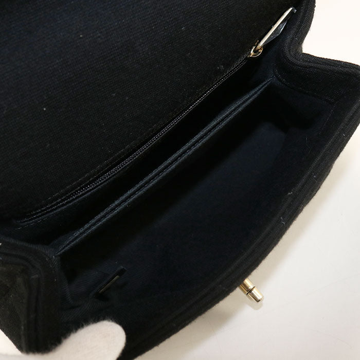 CHANEL 2WAY Chevron Handbag cotton Women