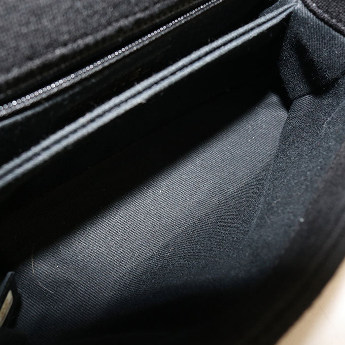 CHANEL 2WAY Chevron Handbag cotton Women