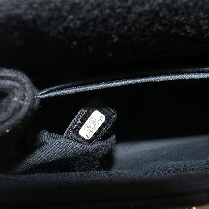 CHANEL 2WAY Chevron Handbag cotton Women