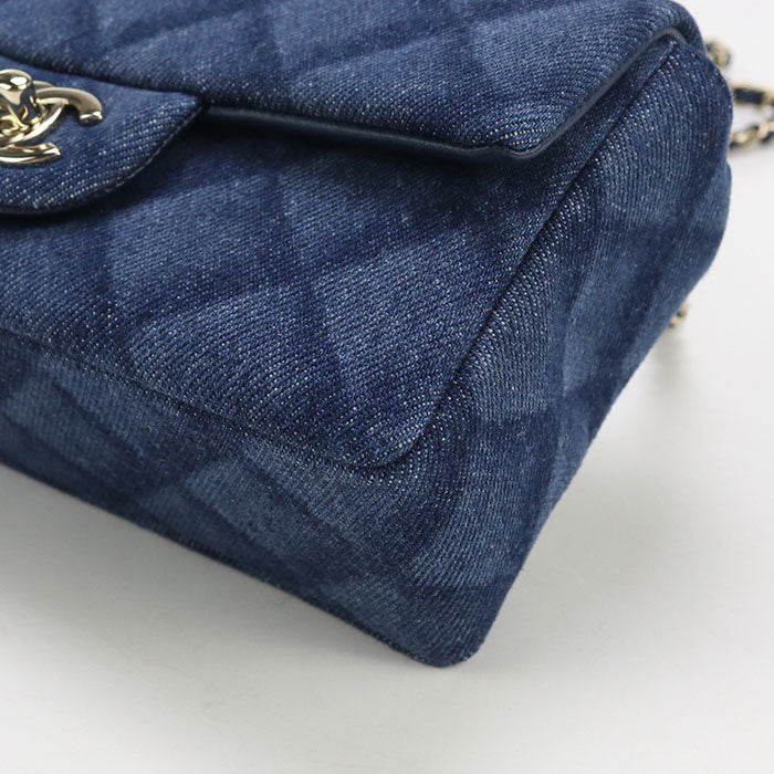 CHANEL Chain Matrasse Diagonal shoulder bag denim EUN7HUE1 Women