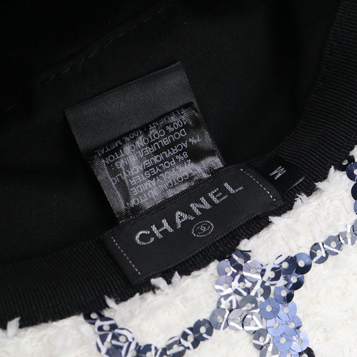 CHANEL Bucket hat COCO Mark hat cotton/polyamide/polyester Women