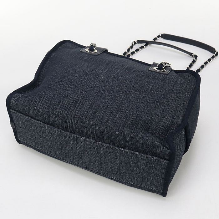 CHANEL Bowling bag 2WAY Deauville Boston bag denim 20986860 Women
