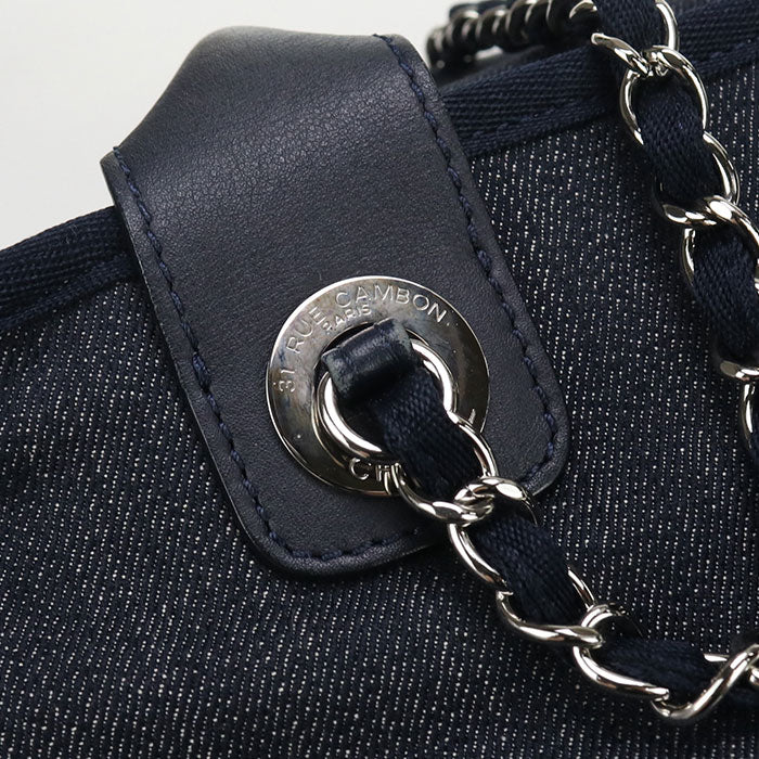 CHANEL Bowling bag 2WAY Deauville Boston bag denim 20986860 Women