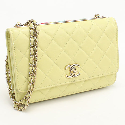 CHANEL Matrasse Chain wallet / lambskin E048U1H8 Women