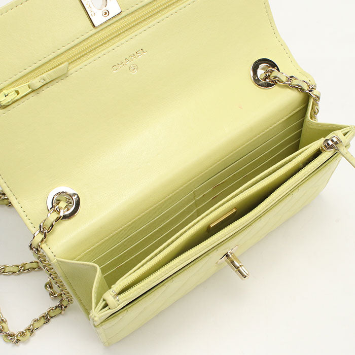 CHANEL Matrasse Chain wallet / lambskin E048U1H8 Women