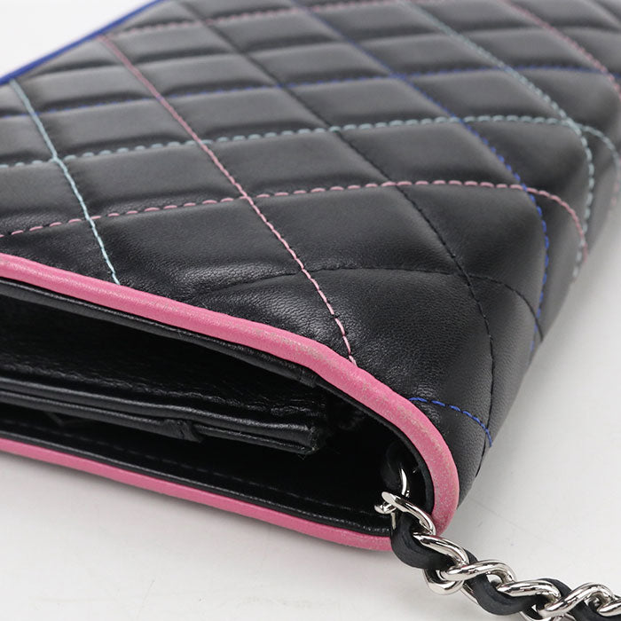 CHANEL Matrasse Chain wallet / lambskin Women