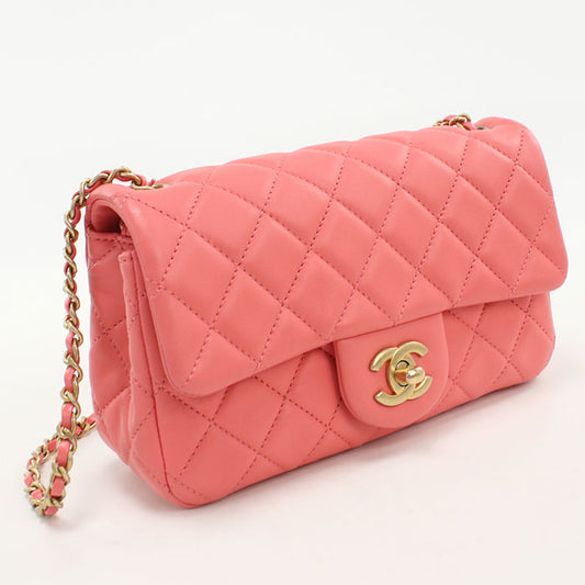 CHANEL Chain Matrasse Shoulder bag lambskin Women