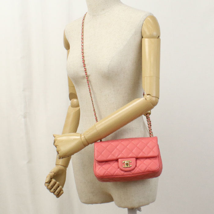 CHANEL Chain Matrasse Shoulder bag lambskin Women