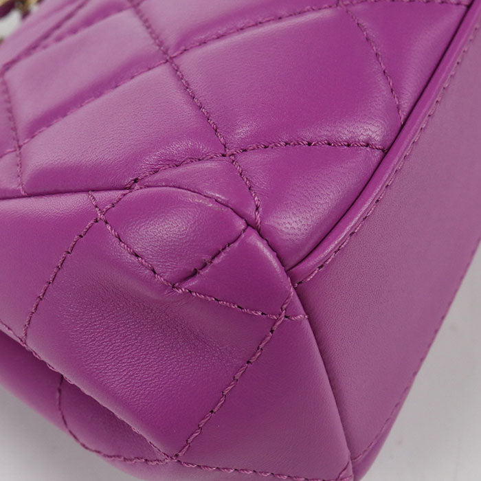 CHANEL Chain Matrasse Diagonal Shoulder bag lambskin AENXKUJ4 Women