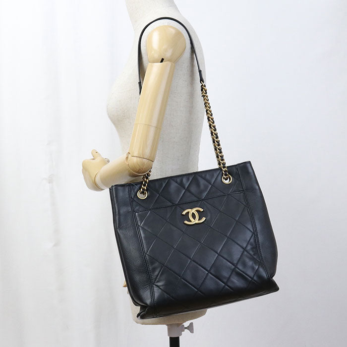 CHANEL Chain Matrasse Tote bag / lambskin 30651381 Women
