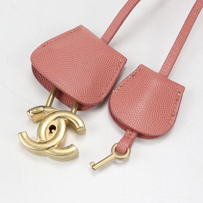 CHANEL 2-way vanity bag CC filigree Shoulder bag / caviar 28418574 Women